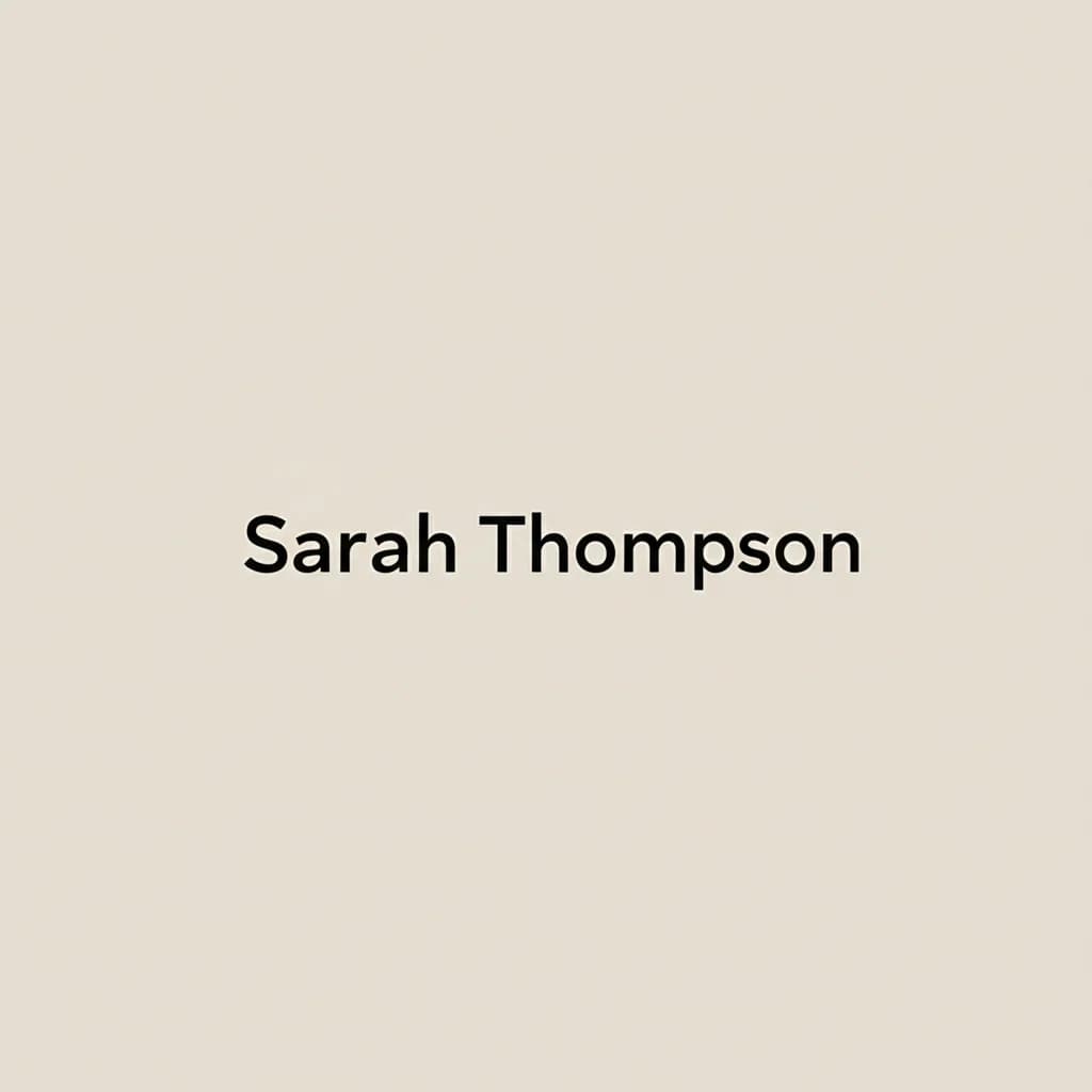Sarah Thompson